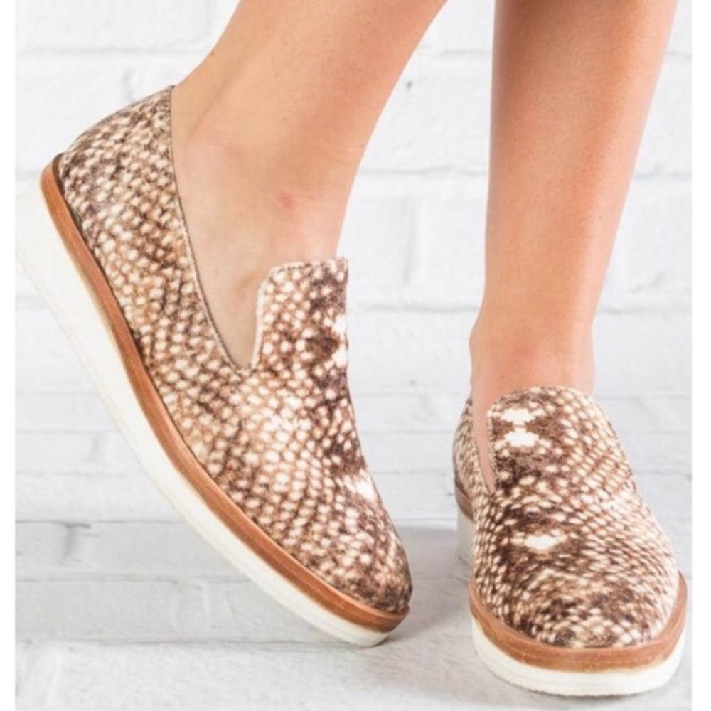 FREE PEOPLE Snake Eyes Loafer Print Slip On_2